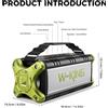 StarTech Altoparlante Bluetooth portatile - D8 - 50 W RMS - Resistente all'acqua (IPX6) - Batteria da 5100 mAh - Bluetooth 5.0 - TWS - Verde