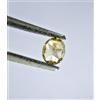 NATURAL ROSE CUT DIAMONDS Diamante Naturale Giallo Verde Ovale Completo Taglio 0.16tcw si1 3.5 x 2.8 X 2