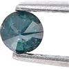 NATURAL ROSE CUT DIAMONDS Diamante Naturale Round Brilliantcut Fancy Blue 0.10ct