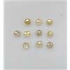 NATURAL ROSE CUT DIAMONDS 0,25 Ct 10 Pz Diamante Naturale A Forma Rotonda Lot