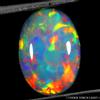 Egemdiamond Oval AAA Flora Flash Gioco Di Colore Cristallo Fuoco Opale 3.22ct 14x10mm Gemma