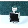 Ciondolo Designer In Solitaire Diamond Nero Square 7 Carat Certificato