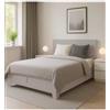 Letto matrimoniale con contenitore e piedini hi box olmo naturale 160x190 cm