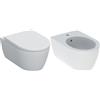 Geberit iCon Set Sanitari Sospesi Filo Muro con Fissaggio Nascosto Rimfree