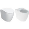 Geberit iCon Set Sanitari a Pavimento Filo Muro con Fissaggio Nascosto Rimfree