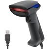 Atlantis Lettore Codici a Barre Barcode reader 1D/2D USB, sensore 640x480 | 60 fps, Legge da smartphone e display, inclusi codici farmaceutici; guida rapida, cod. A08-LD230P-2D