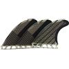 3 Pezzi Pinne da Wave Riding in Fibra di Carbonio Controllo Stabile per Surfisti