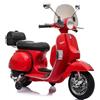 Moto Scooter Elettrico per Bambini Piaggio VESPA PX150 FULL con Parabrezza e Bauletto 12V-Rosso