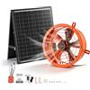 VEVOR Ventilatore Solare da Timpano 30,5 cm, Aspiratore Soalre per Sottotetto 900 CFM con Termostato e Adattatore, in Acciaio al Carbonio Resistente, per Tetto, Serra, Garage e Officina, Arancione