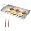 VEVOR Piastra in Acciaio Inox, Piastra Rettangolare Universale da 809x370 mm, Piastra a Gas, Pentole da Fornello Portatili per Famiglie con Manico, per Campeggio, Festa, Picnic, Eventi da Esterno