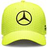 Mercedes AMG Petronas Formula One Team - Cappellino Team Lewis Hamilton 2023 da Bambino - Giallo Neon - Taglia Unica