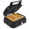 Princess Piastra per Waffle Belga Deluxe, 1500 W, Alluminio, 10 velocità, Nero Opaco