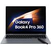 Samsung Galaxy Book4 Pro 360, Intel® Core™ Ultra 7 Processor, 16GB RAM, 512GB, Laptop 16" Dynamic AMOLED 2X touch, S Pen, Windows 11 Home, Moonstone Gray [Versione Italiana]