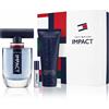 Tommy Hilfiger Impact set uomo Eau de Toilette 100 ml + Eau de Toilette 4 ml + Doccia gel 100 ml opzione Geometric Cover