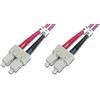 Digitus LWL Patchkabel DIGITUS SC -> SC 3.00m Multimode Duplex OM4 [DK-2522-03-4]