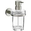 Inda Dispenser sapone a parete One nickel spazzolato/trasparente 250 ml
