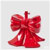 Enzo De Gasperi EDG Enzo de Gasperi Base per Albero di Natale Fiocco Rosso H45 D43 cm