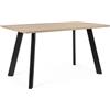 - Tavolo rettangolare Giant 140x80xh75 cm nero