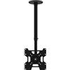 Techly 102345 Staffa telescopica per Installazione TV LED/LCD a soffitto Nero