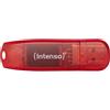 Intenso Rainbow Line 128 GB - Chiavetta USB 2.0 - Colore: rosso