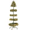 Bizzotto Albero di Natale Espositore 210 cm 4 Piani con 1158 Rami e Illuminazione LED