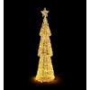 Bizzotto Pino Natalizio Zoe Oro con 500 Micro LED Classic Ø27x100 cm Decorazione Luminosa