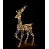 Bizzotto Renna Natalizia Ellary Oro 1800 MicroLED Luce Calda IP20 90x27xH180 cm - Decorazione Luminosa