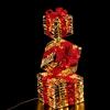 Ad Trend Torre Pacchi Regalo di Natale Oro 400 LED da Interno/Esterno 25x25x77 cm 1 Pz