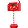Ad Trend Decorazione Cassetta Postale Metallo Ass. 22,5 x 15,5 x h. cm. 53 Rosso o Verde 1 Pz