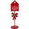 ARPIMEX Cassetta Postale per Babbo Natale 31 x 29 x 101 Cm Metallo Rosso