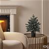 EDG Enzo De Gasperi Albero di Natale Pino Argentato con Vaso H 45 Cm Sage