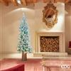 EDG Enzo De Gasperi Albero di Natale Pino Candy Innevato con 360 Led H 180 Cm D 71 Cm Tiffany