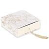 Cupido&Co. Scatola Mappamondo Champ. con Ins. e Nappa 120 x 120 x 40 Mm Bianco Oro