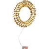 Bizzotto Corona di Natale Kinsey 20 MicroLed D 30 Cm H 7 Cm Classic Oro