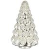 Bizzotto Pino di Natale Twinkle H 22,5 Cm D 14 Cm Vetro Argento
