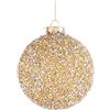 Bizzotto Sfera di Natale Chic D 80 Mm Vetro Champagne
