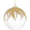 Bizzotto Sfera di Natale Vortex D 100 Mm Vetro Trasparente Oro