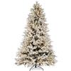 Bizzotto Albero di Natale Berskshire Innevato H 210 Cm D 132 Cm 4.943 Rami 1.900 Luci Bianco