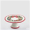 EDG Enzo De Gasperi Alzata XMAS Natale Rotondo H 10 Cm D 21,5 Cm Green Red