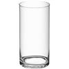 A.L.E Import Vaso Cilindro Vetro Taglio Caldo H 200 Mm D 100 Mm Trasparente
