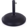 Bizzotto Base Ombrellone Barry Tondo 30 Kg Cemento Nero
