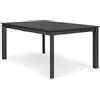 Bizzotto Konnor Tavolo Allungabile Antracite Alluminio 160/160×110