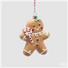 EDG Enzo De Gasperi Addobbo di Natale Biscotto Marzapane H 10 Cm Hazelnut