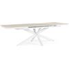 Bizzotto Pascal Tavolo Allungabile Bianco Alluminio Pietra 200-260 cm