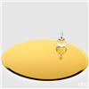 EDG Enzo De Gasperi Base Specchio Rotondo D 40 Cm Gold Vetro