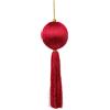 ARPIMEX Sfera Natale con Decoro 7 x 7 x 25 Cm Rosso