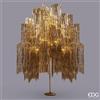 EDG Enzo De Gasperi Albero di Natale Led Frange 2.160 Microled H 300 Cm D 160 Cm Champagne