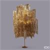 EDG Enzo De Gasperi Albero di Natale Led Frange 1.500 Microled H 250 Cm D 160 Cm Champagne