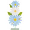 Cupido&Co. Totem 3 Fiori H 860 Mm Celesti Bianchi