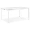Bizzotto Konnor Tavolo Allungabile Bianco Alluminio 160-240 cm